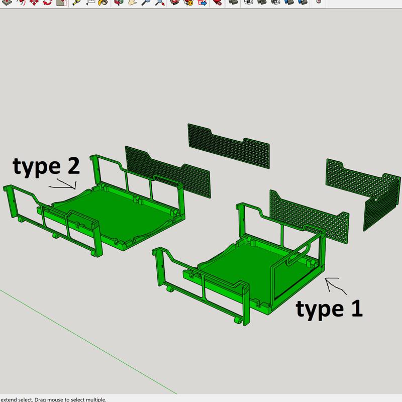 large folding basket with interchangeable pattern
