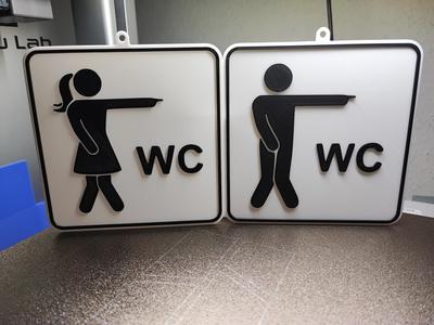 WC sign