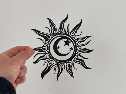 Wall Art - Sun, Moon and Stars