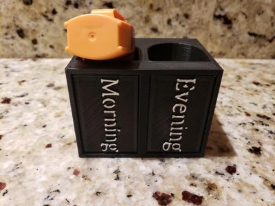 Asthma inhaler holder and reminder