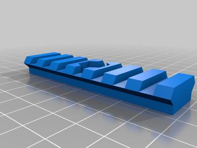 Camera tripod to Picatinny rail adapter (1/4 20 tpi) 7 slot remix