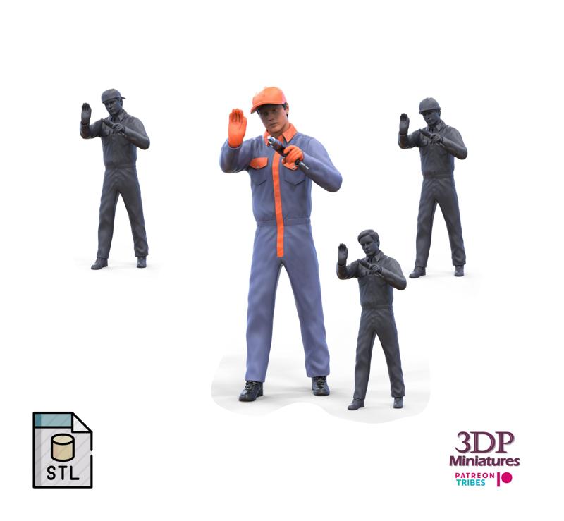 N3 MECHANIC CREW WORKING UNDER A CAR OR CONSTRUCTION WORKER