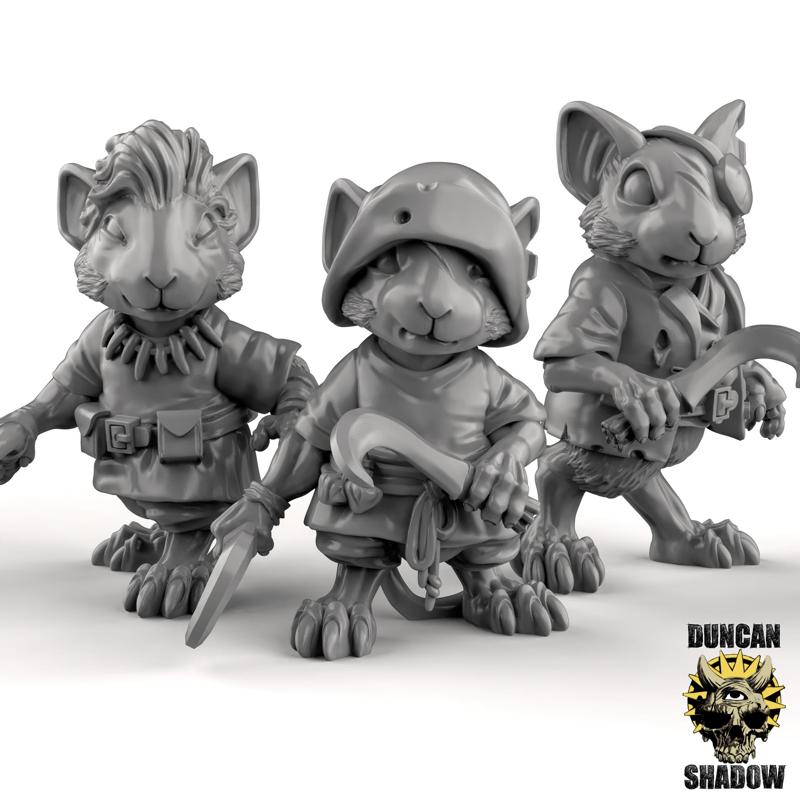 Mousle with Hand Weapons (Pre Supported)