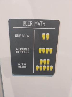 Sign beer math