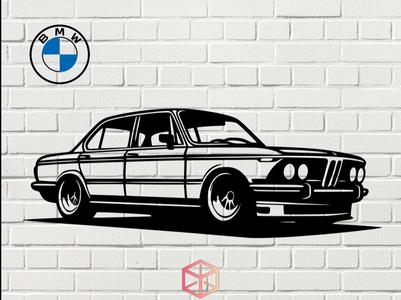 BMW E30 VINTAGE - 2D WALL ART