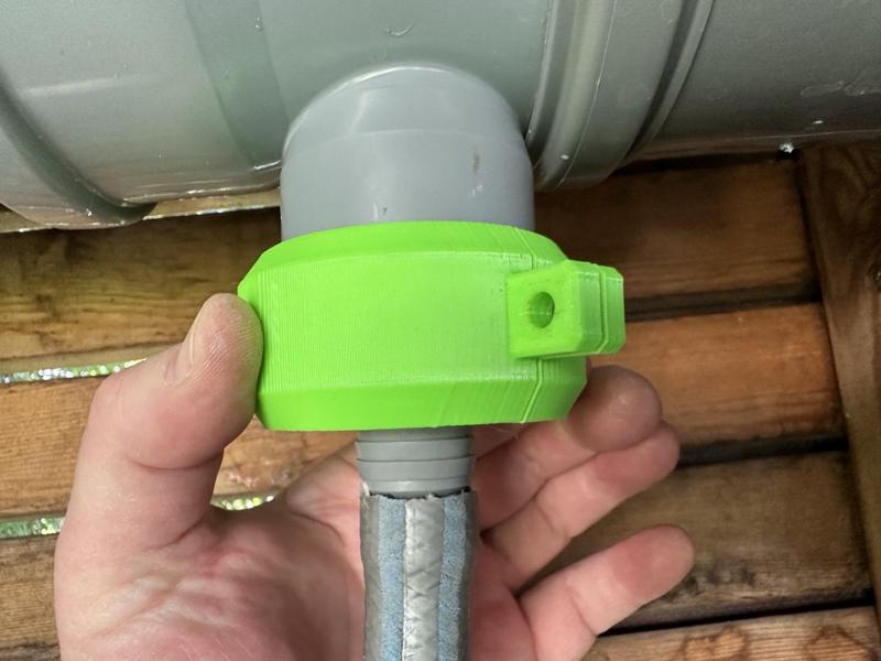 Sicherungsklammer für HT DN50 auf Schlauchstück