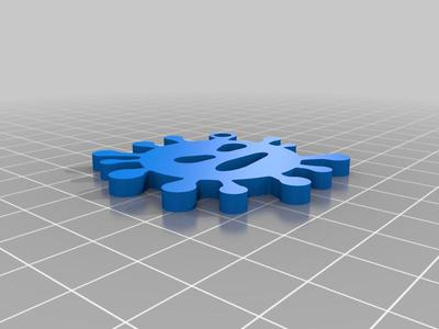 Corona virus 2d keychain (covid-19)