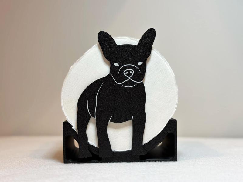 French Bulldog Toilet paper holder