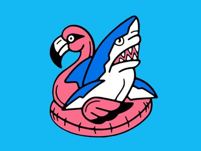 Poolside Shark Magnet