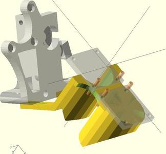Double Fan duct for buda style hotend