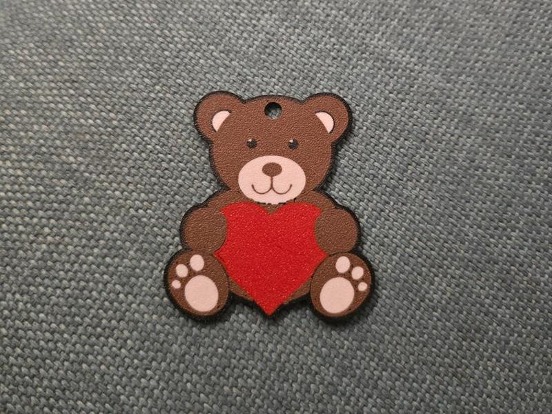 Valentine's Day Bear Keychain