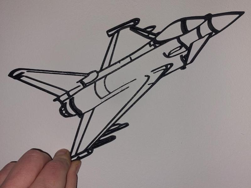 Eurofighter Typhoon Silhouette Wall art