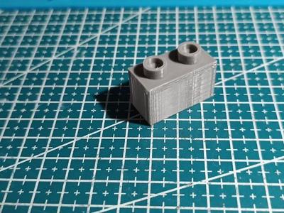 Mattoncino costruzioni 2x1 -construction brick 2x1