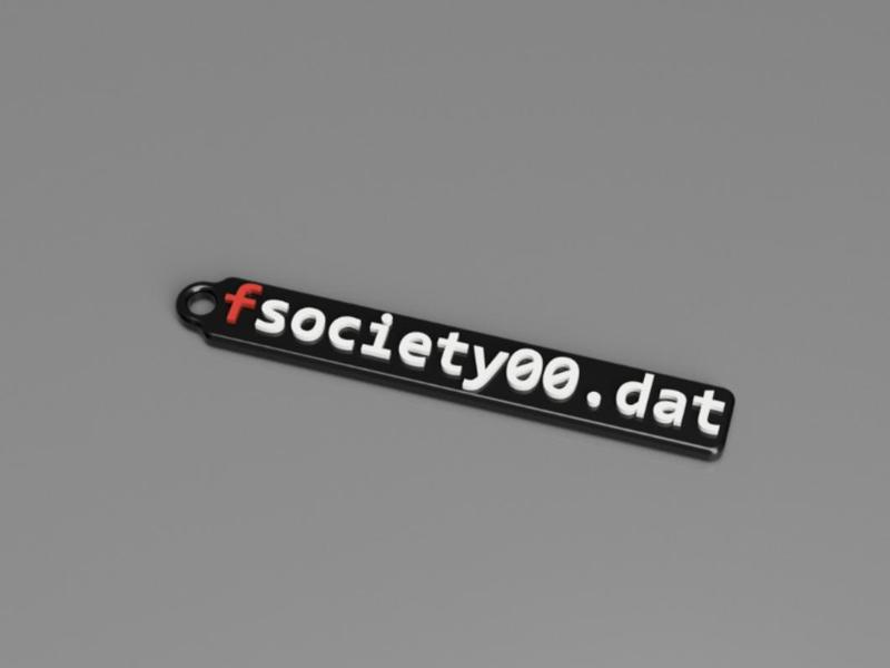 FSOCIETY MR. ROBOT KEYCHAIN