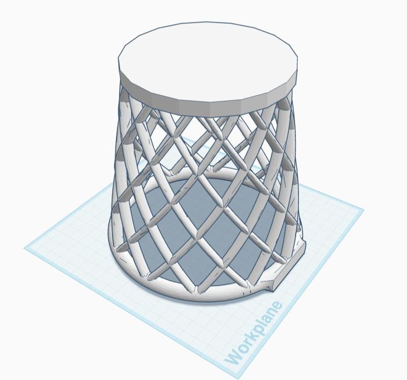 Basketball hoop trash can