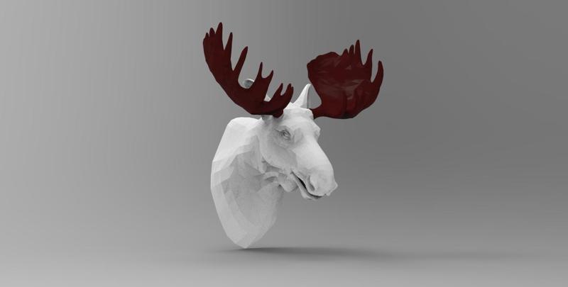Moose Head wall sculpture
