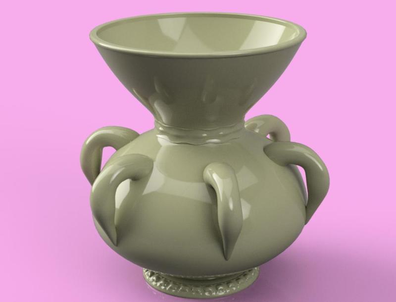 historical vase cup vessel v306 for 3d-print or cnc