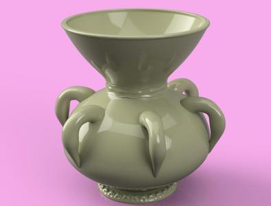 historical vase cup vessel v306 for 3d-print or cnc