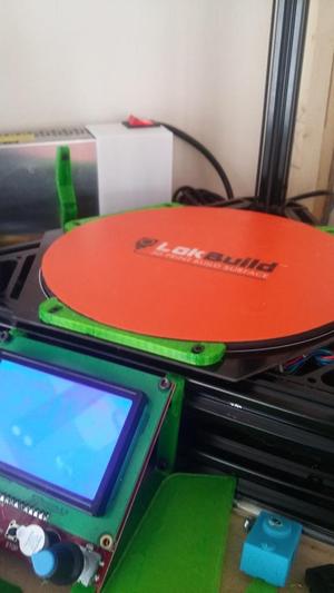 20cm glass supports (stock Micromake D1 bed heater)