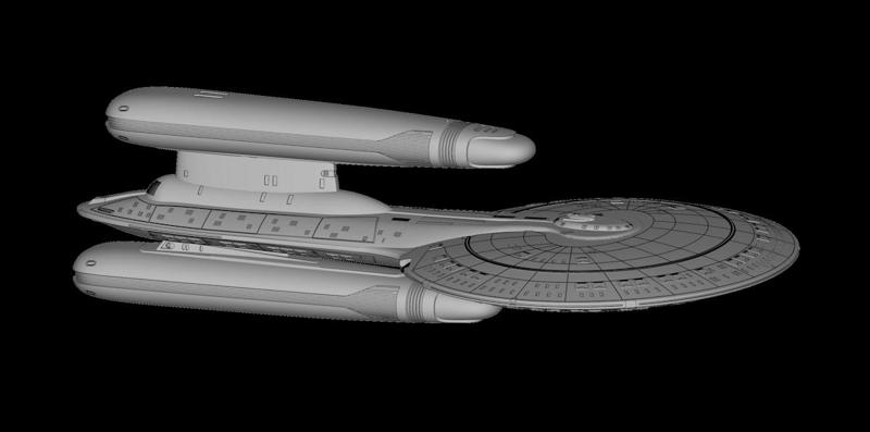 Challenger class - Star Trek starship parts kit expansion