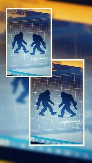 Big foot with Gun/ Bigfoot glock/ Yetti/ sasquatch silhouette