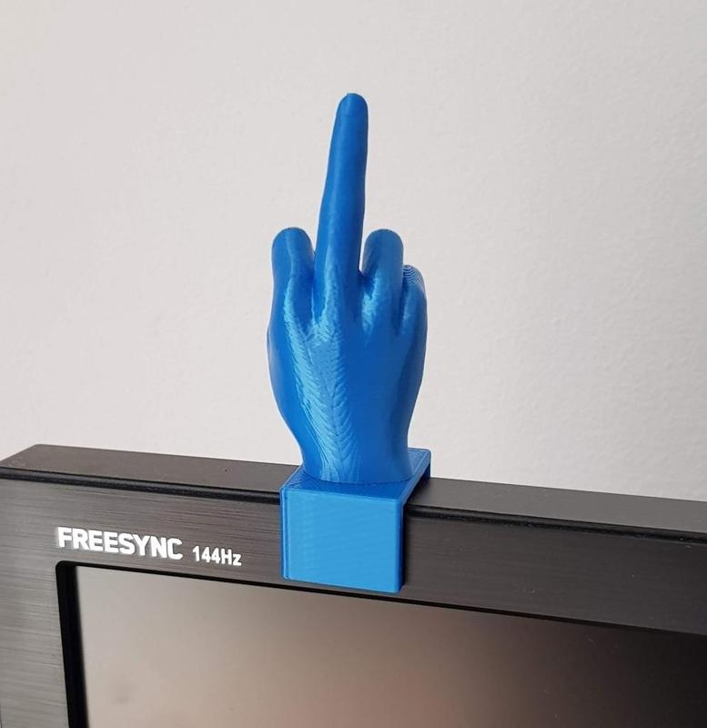 Middle finger with holder