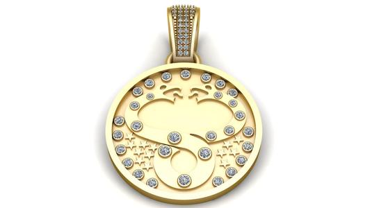 Gold Lattice Pendant