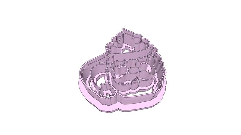 Santa Coffee Cup Clay Cutter - 32mm