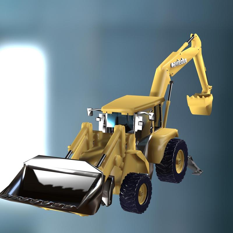 EXCAVATOR CAR VEHICLE TRACTOR UU9 EXCAVATOR CAROLA CRANE TRUCK TRAILER CHAIN HOOK ELEVATOR