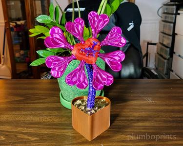 Valentines Day Heart Flower Gift Box