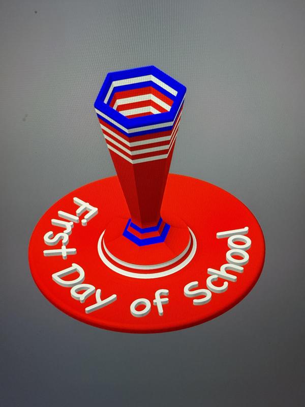 SCHOOL BAG STAND hexagon ,SCHOOL BAG STAND