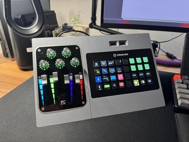 PCPanel Pro and Stream Deck XL stand