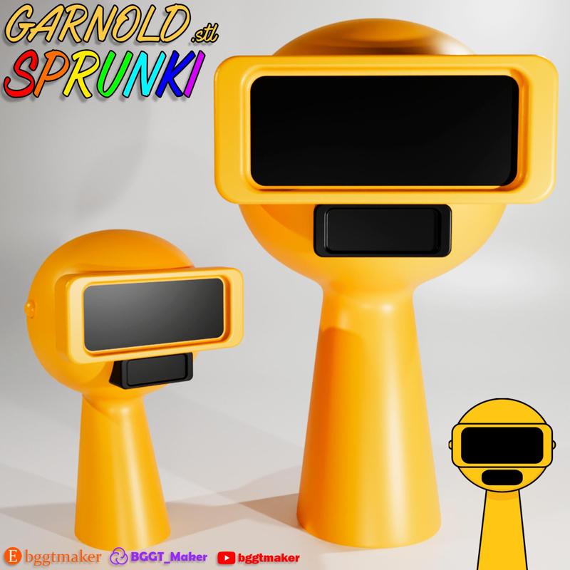 GARNOLD SPRUNKI INCREDIBOX GOLD | Sprunki 3D Model STL Fan Art