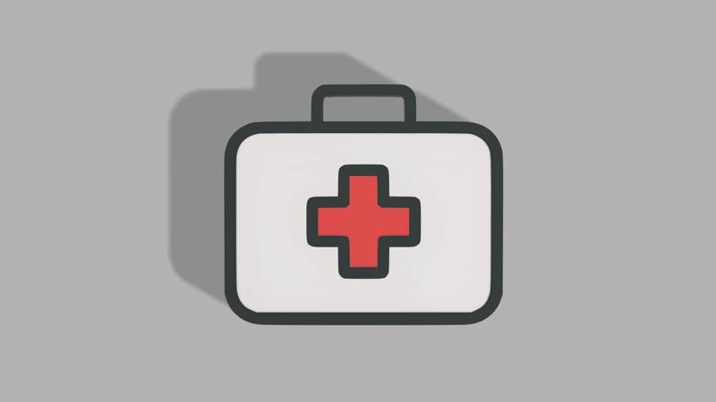 First Aid Kit Key Ring