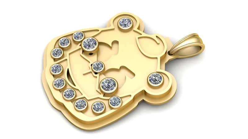 Teddy Bear Pendant   3D printable model