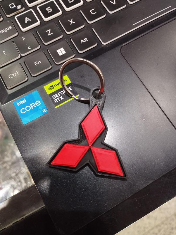 Key ring mitsubishi logo