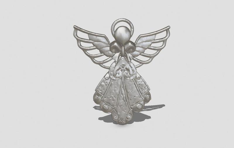 Angel Pendant Jewelry, Christmas hanging ornament, Guardian Angel wings Protection