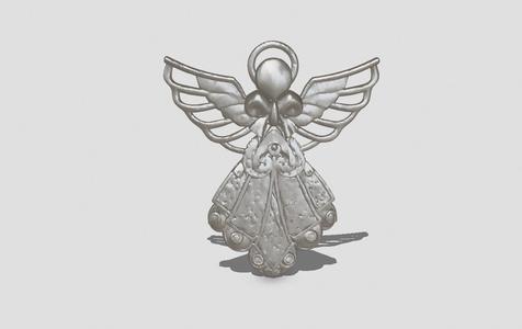 Angel Pendant Jewelry, Christmas hanging ornament, Guardian Angel wings Protection