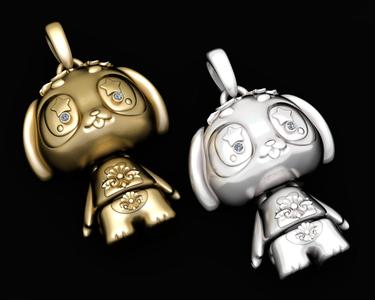 DOLL GOLD PENDANT  3d printable model