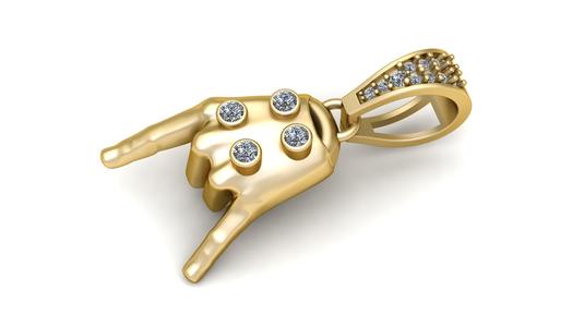 RockHandPendant   3D printable model