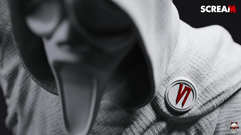 Scream - 3D Printable Statue Fanart