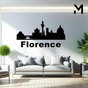 Wall silhouette - City skyline - Florence