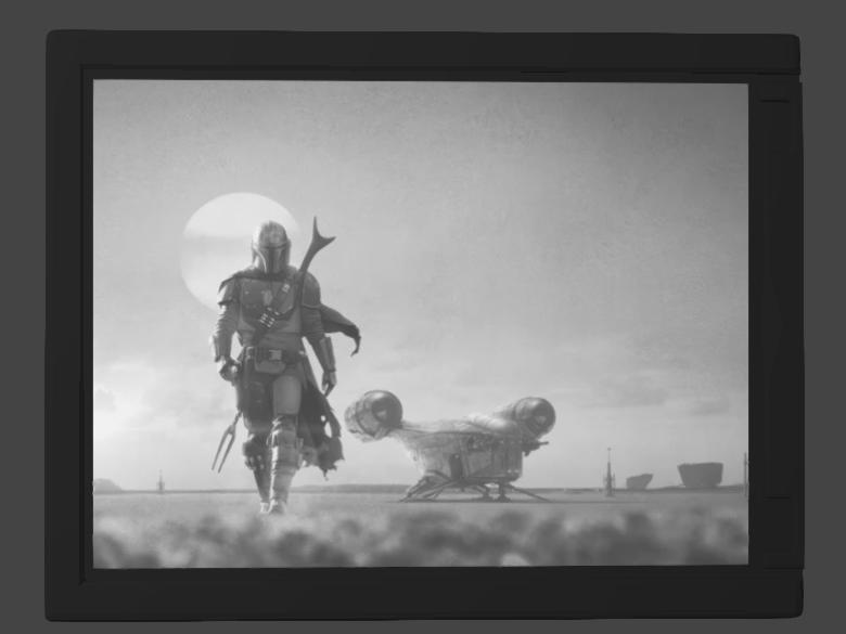 Mandolorian Lithophane