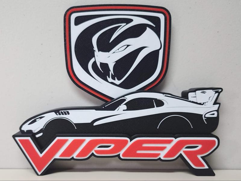 Dodge Viper (Wall or Desk Display)
