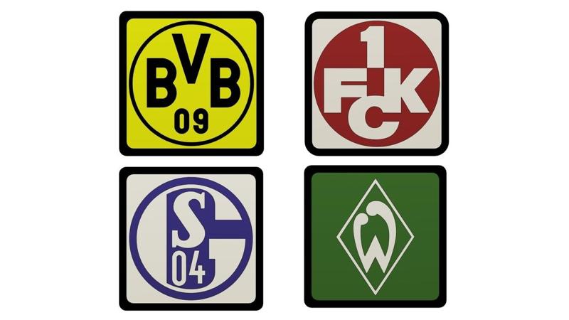 German Soccer Clubs Coaster