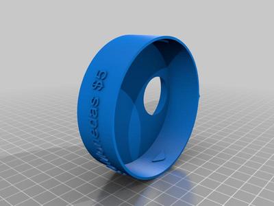 Mechanical piggy bank $500 coins of $5 mxn