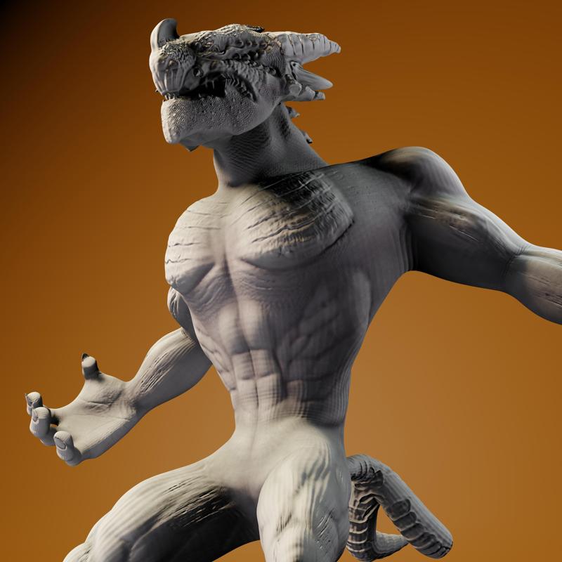 WereDragon - 3D Print Model