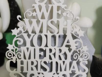 Merry Christmas 2d art home decor