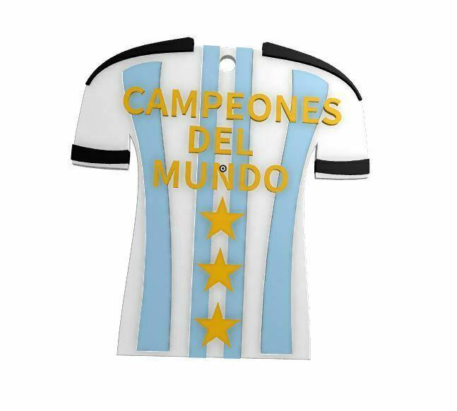 Argentina CAMPEON Shirt Key Ring