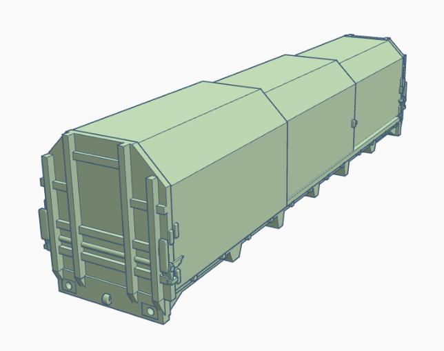 N Gauge JSA Covered Steel Coil Wagon